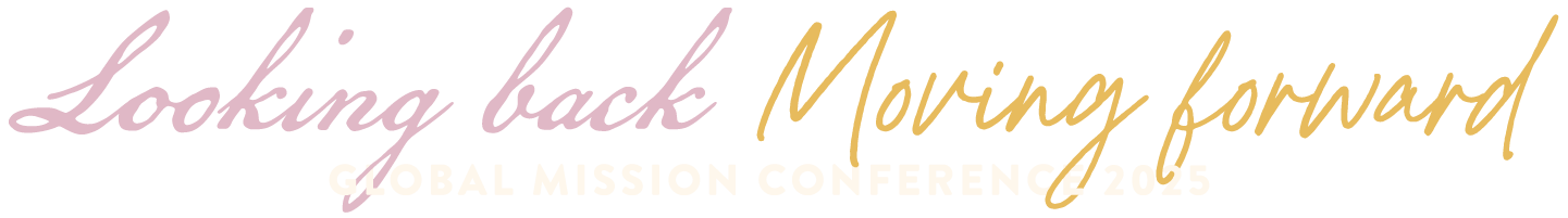 GMC25_logo_dark wide transparent Looking back, moving forward. Global Mission Conference 2025.